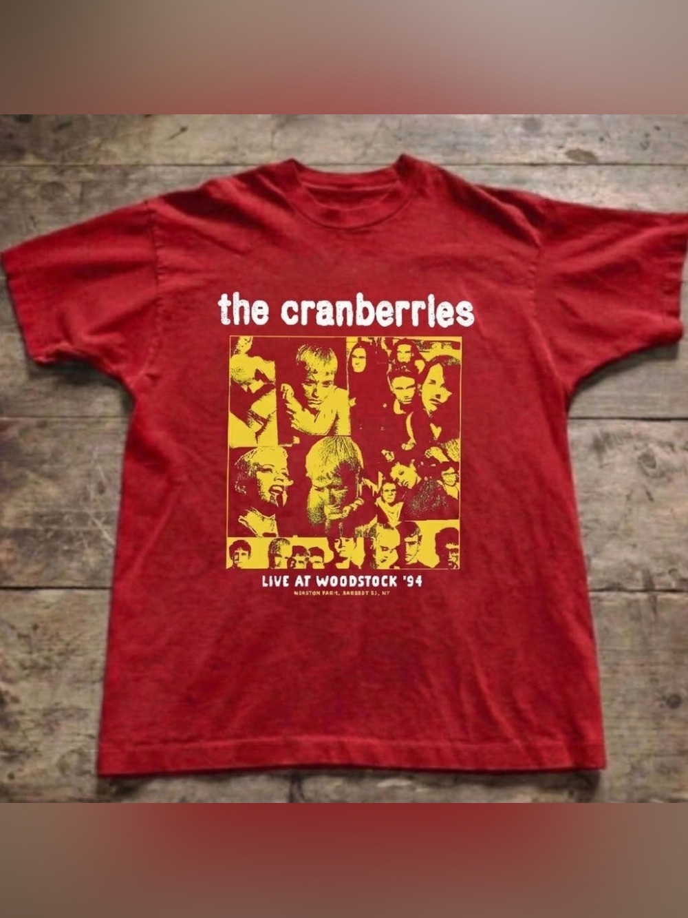 The Cranberries Kids' Red Woodstock '94 Graphic Tee